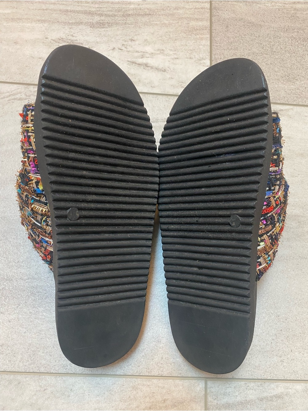 Steve Madden Joyce Multicolor Braided Slide Sandals Size 7 - Picture 4 of 6